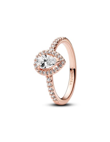 RING WITH A HAL 14K ROSE GOLD PLATING