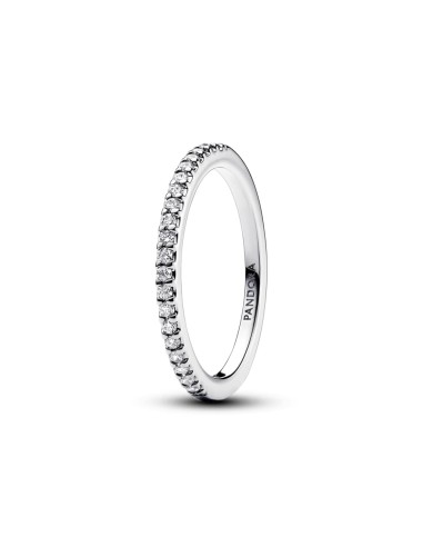 RING IN STERLING SILVER WITH BRILLIANT BAND