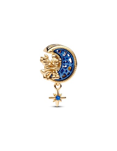 CHARM WITH A 14K GOLD MOON CREST