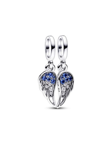 BRILLIANT ANGEL WINGS STERLING SILVER PENDANT CHARM