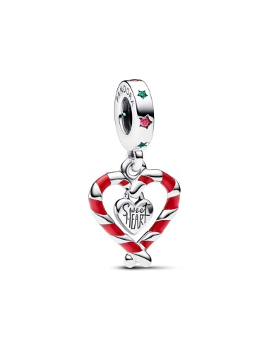 CHARM COLGANTE EN PLATA DE LEY CORAZN BASTN CARA