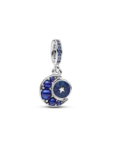 BRIGHT MOON TURN STERLING SILVER PENDANT CHARM