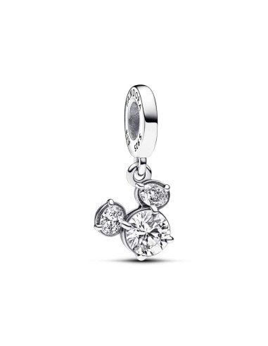 CHARM COLGANTE EN PLATA DE LEY SILUETA BRILLANTE C