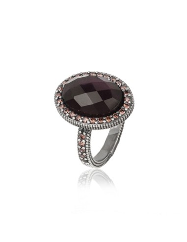 SILVER ZAHORA TOURMALINE RING