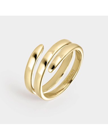 RING ITEMPORALITY SPIRAL GOLD SILVER