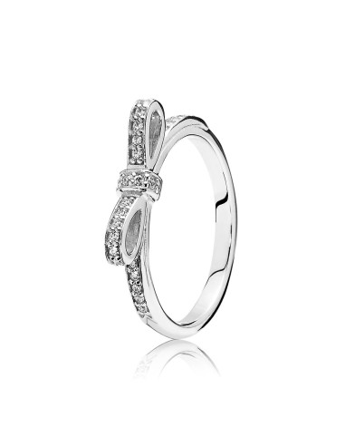 SILVER ZIRCONIA RING WITH LOOP