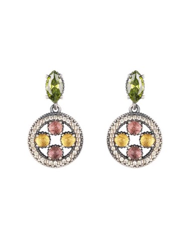 PATMOS CITRINE SILVER EARRINGS