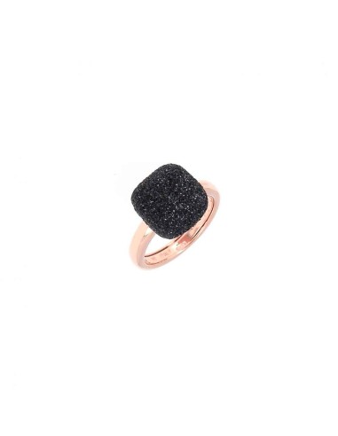 ANILLO PLATA POLVERE DI SOGNI ROSA NEGRO