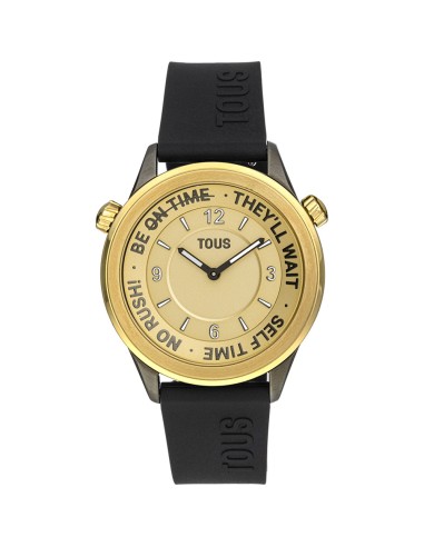 RELOJ TOUS NOW IPG ESFERA GOLD SILICONA