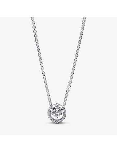 SILVER NECKLACE OF THE LAW HALO BRIGHT ROUND