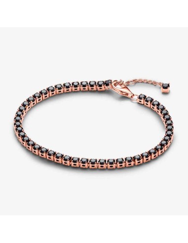 Bracelet TENNIS WITH A PINK GOLD COATING