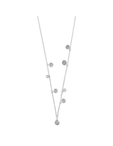 SILVER NECKLACE HANGERS SMOOTH DISCS AND CIRCUMS