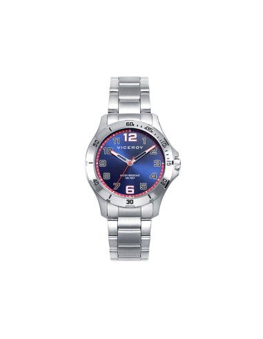 RELOJ VICEROY ACERO ESFERA AZUL ROJA