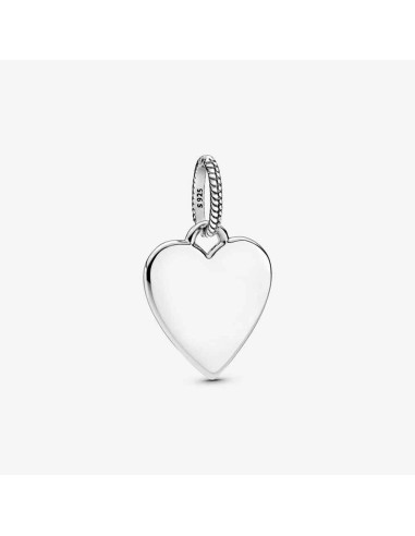 COLGANTE PLATA ETIQUETA CORAZON PARA GRABAR