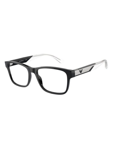 MOUNTED ARMANI BLACK SIDE GRAY TRANSPARENT