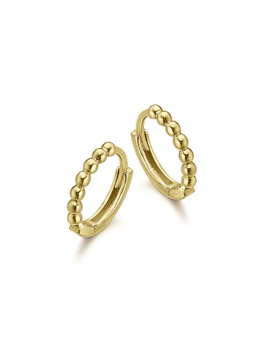 RING EARRINGS BUBBLES GOLD YELLOW