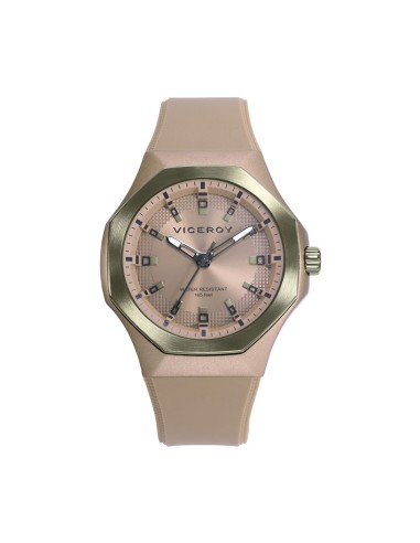 RELOJ VICEROY ALUMINIO CAQUI Y ACERO IP VERDE CORR