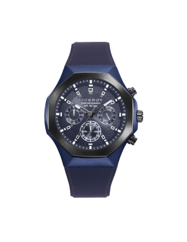 RELOJ VICEROY ALUMINIO AZUL Y ACERO IP NEGRO CORRE