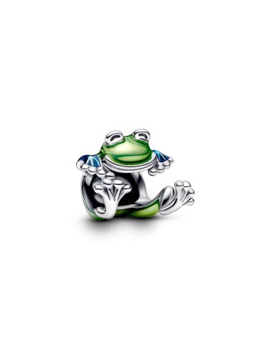 CHARM IN SILVER LAW CLIMBING FROG