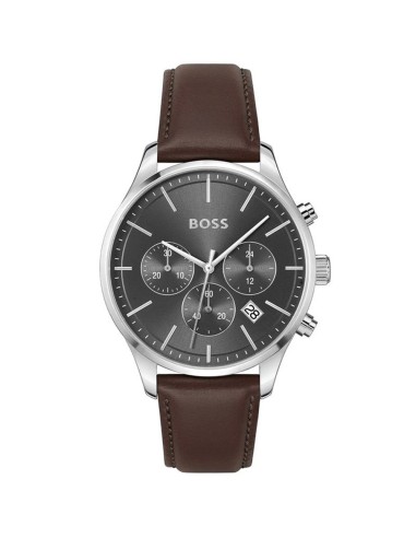 Watch HUGO BOSS HAVEY Brown AND SILVER CHRONOGRAPH