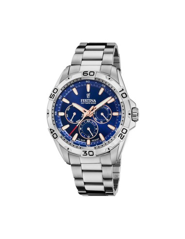 RELOJ FESTINA AZUL CORREA DE ACERO INOXIDABLE