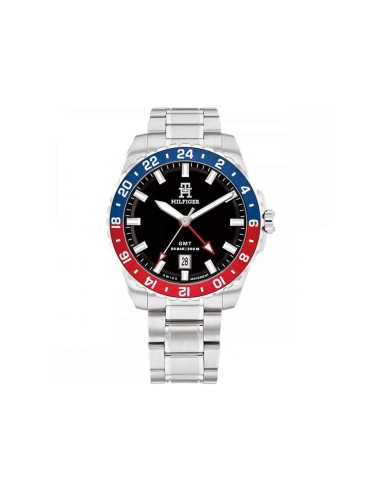 RELOJ TOMMY HILFIGER ACERO BRAZALETE ESFERA NEGRA