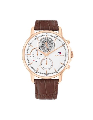 RELOJ TOMMY HILFIGER ACERO ROSA ESFERA BLAN CORREA