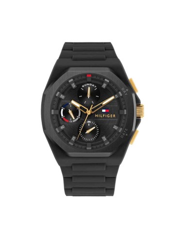 RELOJ TOMMY HILFIGER NEO CAUCHO Y ESFERA NEGRO