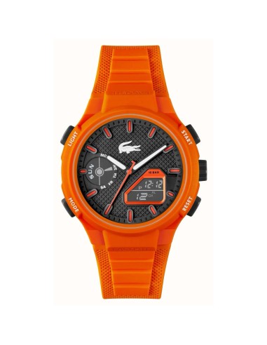 RELOJ LACOSTE LC33 ANALOGICO Y DIGITAL NARANJA