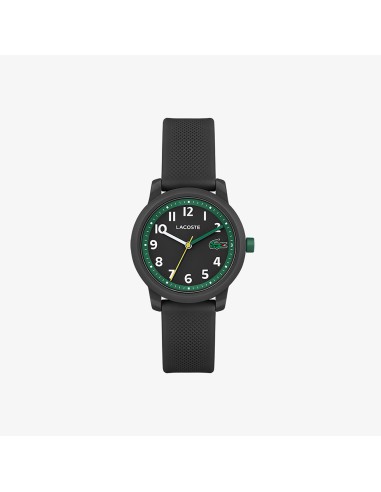 RELOJ LACOSTE 1212 KIDS TR90 NEGRO ARABES BLANCOS