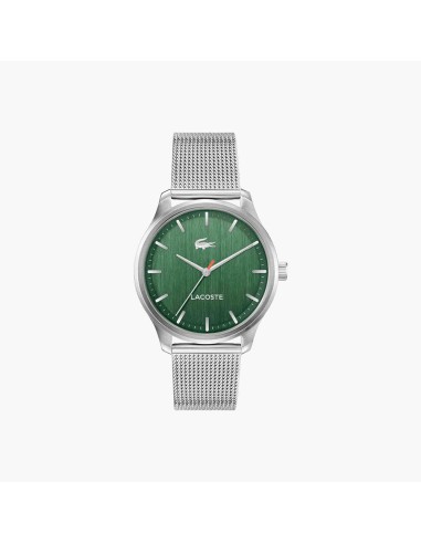 RELOJ LACOSTE LISBON ACERO MALLA ESFERA VERDE