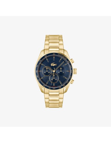 Watch LACOSTE BOSTON CRONO Steel GOLD PLATED