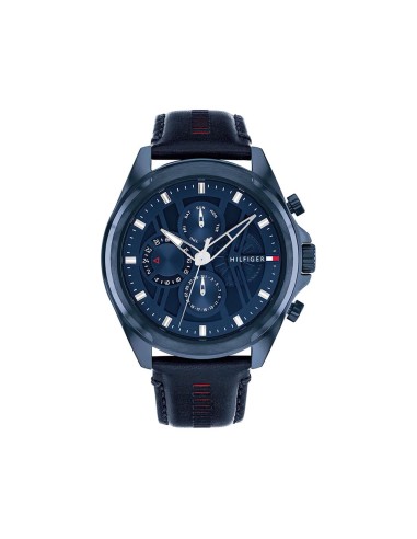 RELOJ TOMMY HILFIGER ACERO CUERO AZUL