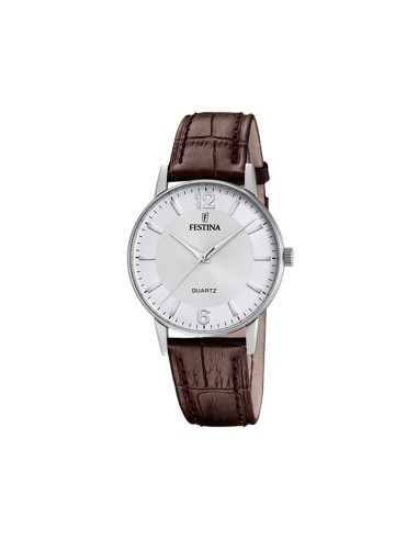 RELOJ FESTINA ACERO CORREA PIEL MARRON ESFERA PLAT