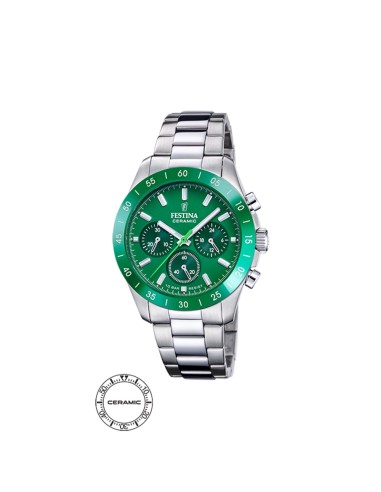 Watch FESTINA CERAMIC VERDE BRAZALETE Steel