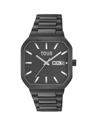 RELOJ TOUS ACERO IP NEGRO LIT