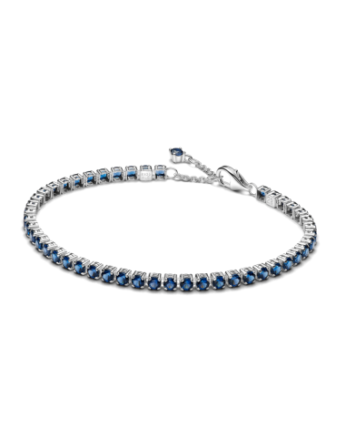 PULSERA EN PLATA DE LEY TENIS AZUL BRILLANTE