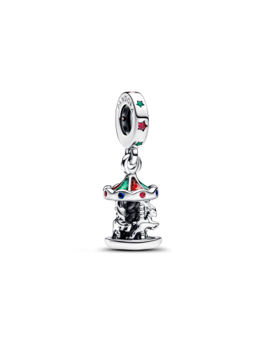 CHARM COLGANTE EN PLATA DE LEY CARRUSEL GIRATORIO