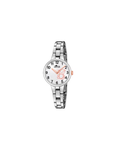 RELOJ LOTUS JUNIOR PLATA CORREA DE ACERO