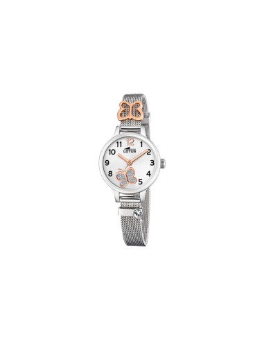 RELOJ LOTUS JUNIOR PLATA CORREA DE ACERO