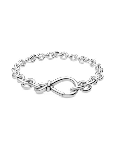 PULSERA PLATA GRAN NUDO INFINITO