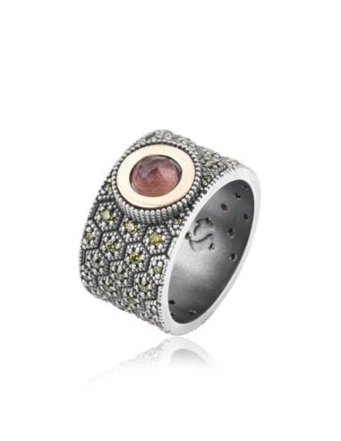 ANILLO PLATA BRIGITTE TURMALINA ROSA