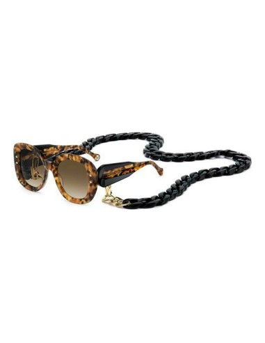 SOL GAFAS CAROLINA HERRERA HAVANA WITH CHAIN