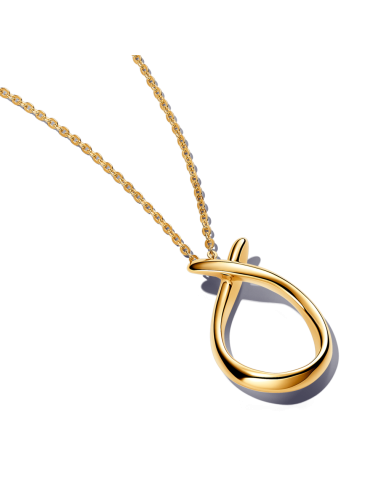 NECKLACE WITH A 14K GOLD PLATING IN A GOLD SHAPE