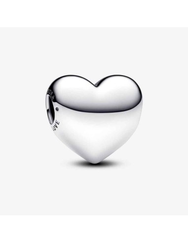 CHARM GRABABLE EN PLATA DE LEY CORAZN GRANDE BE L