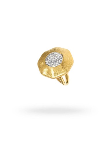 ANILLO PLATA SOLE SUN BAO DE ORO RAYADO