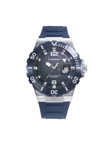 RELOJ VICEROY ACERO BISEL AZUL