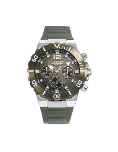 RELOJ VICEROY ACERO CON BISEL IP VERDE