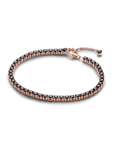 PULSERA TENIS CON UN RECUBRIMIENTO EN ORO ROSA DE