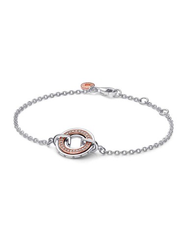 Pulsera Pandora Signature en plata de ley y con un